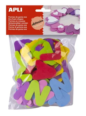 Obrázek produktu pro Apli pěnovka tvarová abeceda/104 ks