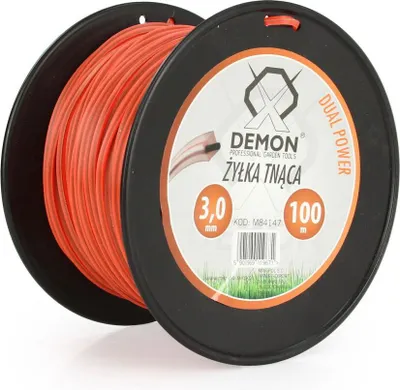 Obrázek produktu pro DEMON Struna zesílená, čtvercový profil, 100m, 3mm M84147