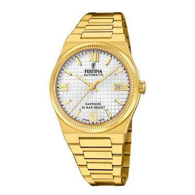 Produktbild von Festina F20032/1 Herrenuhr Swiss Made Rivé Automatik 40mm 10ATM