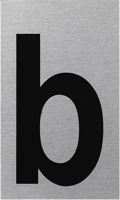 Produktbild von Aluminium-Türschild „b“ 100x60mm