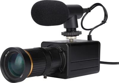 Produktbild von 4K HD-Kamera Computerkamera USB-Webcam 10-facher optischer Zoom Manueller Fokus Automatische Belichtungskompensation Kompatibel mit Windows XP/7/10 Linux Android Plug & Play mit Mikrofon fue r Videokonferenzen Online-Unterricht Chatten Live-Webcasting