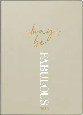 Produktbild von rido/idé Wochenkalender „Fabulous“ Modell Technik S 2024 2 Seiten = 1 Woche Blattgröße 10 x 14 cm hellgrau