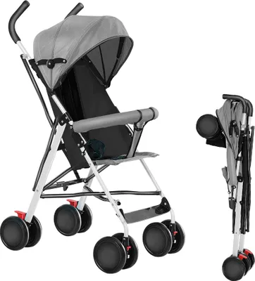 Produktbild von Buggy Kinderwagen Leichter Kinderwagen,Sitzbuggy mit 5-Punkt-Gurt,klappbarer Reisekinderwagen Reisebuggy ab 6 Monate (0-15 kg)