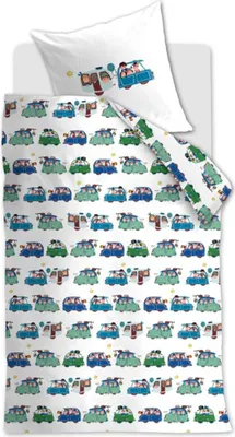 Produktbild von Beddinghouse x Fiep Amsterdam Renforcé-Bettwäsche-Garnitur Vakantie Farbe Multi Größe 135 x 200 cm + 1x 80 x 80 cm