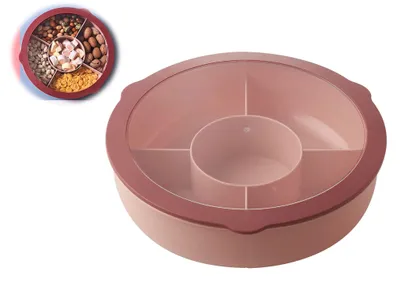 Produktbild von Snackbox mit Deckel und 5 Fächern, 28,7 x 8 cm
