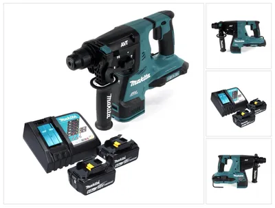 Zdjęcie produktu dla Akumulatorowa młotowiertarka Makita DHR 280 RG 36 V ( 2x 18 V ) 2,8 J SDS-plus Brushless + 2x akumulator 6,0 Ah + ładowarka