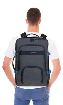 Produktbild von Rucksack Handgepäck Reise Elephant Travel Fly Laptop Tasche Schultergurt 42 Liter IATA Reiserucksack Flugzeug Gepäck Reisetasche 13029 Anthrazit Oliv
