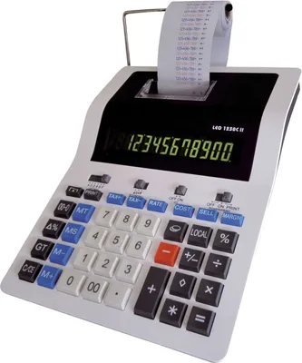 Produktbild von LEO® 1230C II Tischrechner 1230C II - druckend, weiß