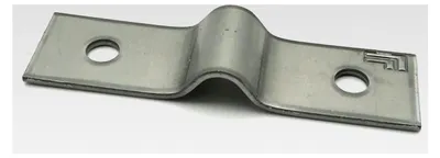 Produktbild von 50 Stück Doppelstabmattenzaun Mattenhalter für Pfostenbefestigung mit Spanndraht 6mm Bogen