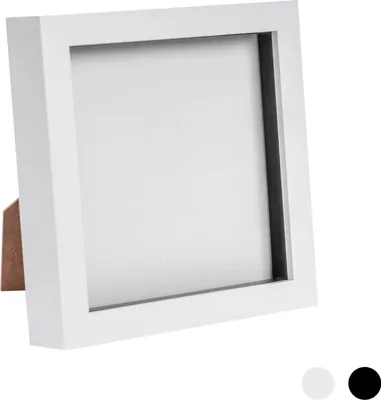 Produktbild von 6x6 Fotorahmen Bilderrahmen in Weiß - stehend und hängend