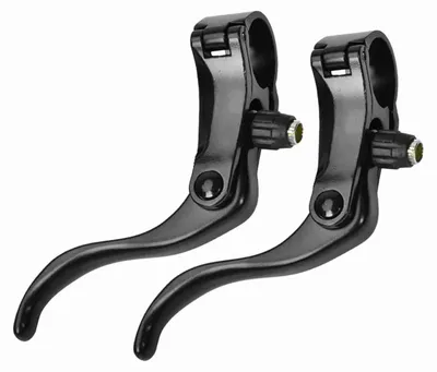 Produktbild von 1 Paar Lenkergriffe aus Aluminiumlegierung, 24 mm, für Mountainbike-Scheibenbremsen (schwarz)