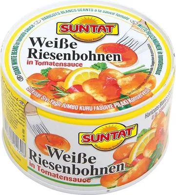 Produktbild von SUNTAT Riesenbohnen in Tomatensoße 400g