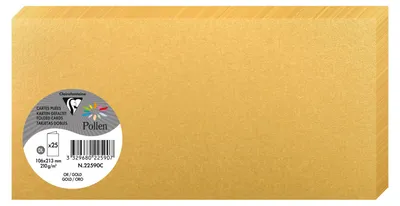 Produktbild von Clairefontaine Doppelkarte DL 210g gold