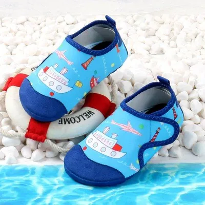 Produktbild von Schnelltrocknende Kinderschwimmschuhe Antirutsch
