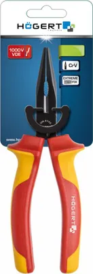 Produktbild von Högert Flachrundzange, gerade, 160 mm, 1000 V