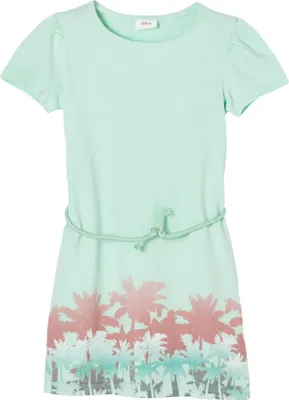 Produktbild von s.Oliver Damen Kleid kurz mit Palmen-Print