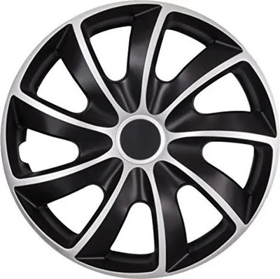 Produktbild von Lemy kolies NRM 17" 4 x univerzálne kryty nábojov čierna/strieborná sada 4 ks