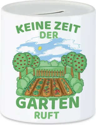 Produktbild von Keine Zeit Der Garten Ruft Spardose Hobby-Gärtner Pflanzen Garten Blumen Geschenkidee