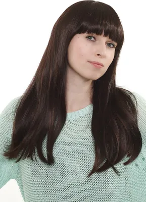 Produktbild von WIG ME UP Perücke lang glatt y Pony Dunkelbraun Mix MA116-2T33