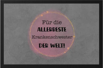 Produktbild von Für die allerbeste Krankenschwester der Welt Jutebuetel Krankenhaus Danke Abschied