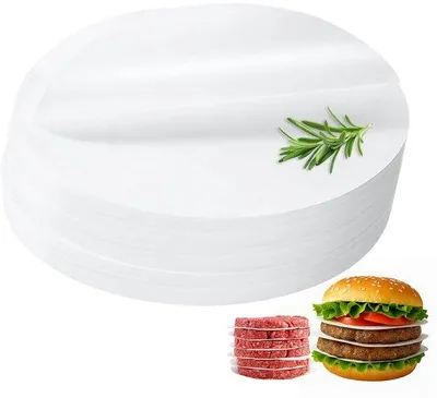 Produktbild von Rundes Antihaft-Burgerpapier 8x11cm, 1000 Stück