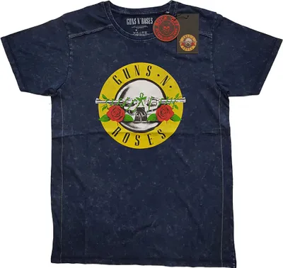 Produktbild von Guns N' Roses Classic Logo Navy Blue L T-Shirt