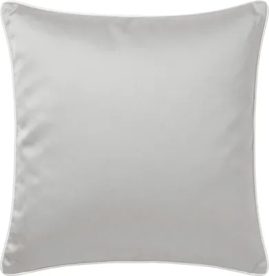 Zdjęcie produktu dla POSZEWKA BAWEŁNA SATYNOWA QUEEN SZARA Z BIAŁĄ BIZĄ DEKORACYJNA 40x40 cm