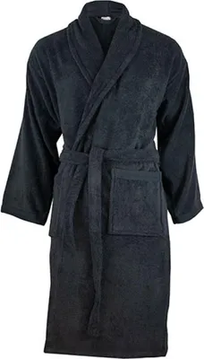 Produktbild von The One Towelling® T1-ORGB | Organic Bathrobe - Uni Bademantel - Farbe: Anthracite - Größe: L/XL