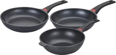 Image de Set de casseroles - Tous feux y compris induction - Baumalu - Fonte d'aluminium - Antiadhésif - 3 pièces - Noir