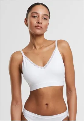 Zdjęcie produktu dla Urban Classics Ladies Padded Rip Bra 2-Pack biały+biały - S