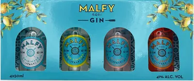 Produktbild von Malfy italienischer Gin Tastingset, 41% Vol. 0,2 l