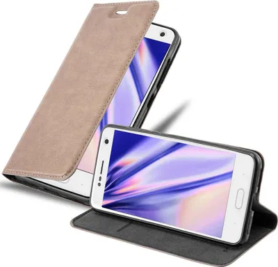 Produktbild von Cadorabo Hülle für ZTE Blade V8 Schutz Hülle in Braun Handyhülle Etui Case Cover Magnetverschluss