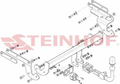 Produktbild von Z548196 Anhängerkupplung passend für TOYOTA Yaris 08/2014-2016 abnehmbar