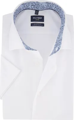 Produktbild von Olymp Hemd weiß modern fit kurzarm uni