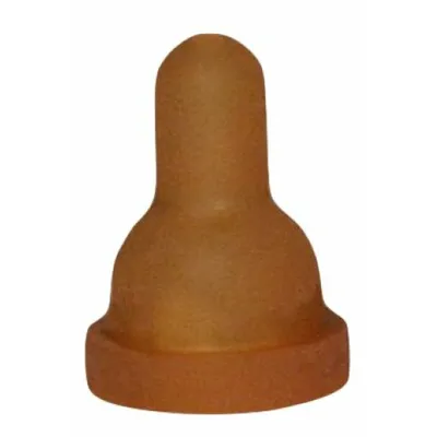 Image de Sucette Lambar jaune/brun modèle court