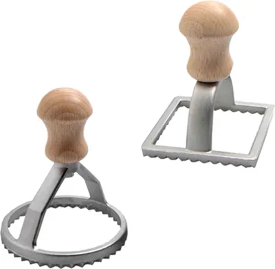 Produktbild von Ravioli-Ausstecher-Set 2-teilig, quadratisch/rund - Eppicotispai