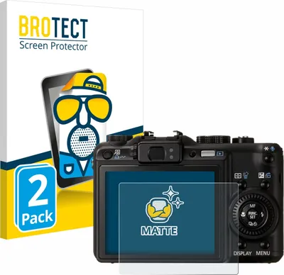 Produktbild von 2x BROTECT Schutzfolie für Canon PowerShot G9 Displayschutz Displayschutzfolie Folie Matt Entspiegelungsfolie