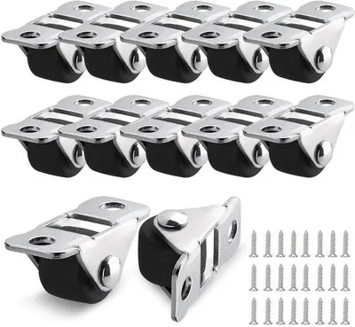 Image de Petites roulettes en acier pour meubles, 1,2 cm, avec revêtement en caoutchouc