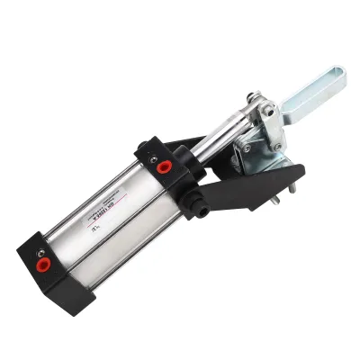 Produktbild von Pneumatische Kniehebelklemme,Pneumatische Klemme,Luft-Kniehebelklemme,Pneumatische Vorrichtungsklemme,Kniehebelklemme,Vorrichtungsklemme
