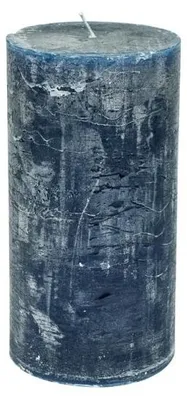 Obrázok produktu pre Sviečka značky Stumpenkerze, priemer 10 cm, výška 20 cm, tmavomodrá, doba horenia cca 140 hodín.