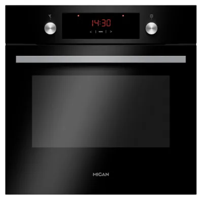 Mican - 90430 - Einbau-Backofen - Schwarz