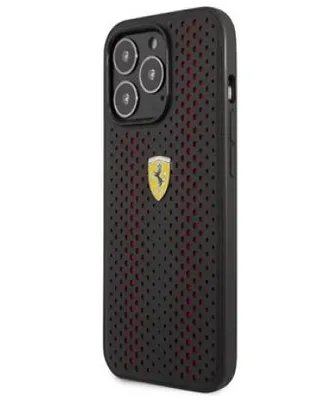 Immagine prodotto di Ferrari Hardcase Perforated per iPhone 14 Pro 6.1" nero rosso Custodia Cover
