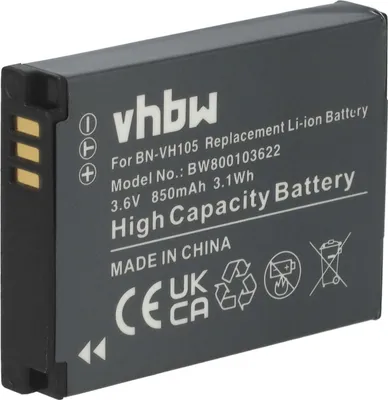 Produktbild von vhbw Akku Ersatz für JVC BN-VH105 für Videokamera Camcorder (850 mAh, 3,6 V, Li-Ion)