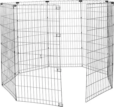 Produktbild von Laufgehege für Hunde und andere Haustiere, faltbar, Metall, ohne Tür, 122 cm