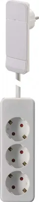 Produktbild von BACHMANN SmartPlug Flachstecker, mit 3x Schutzkontakt Steckdosenleiste, weiß, 1,6 m