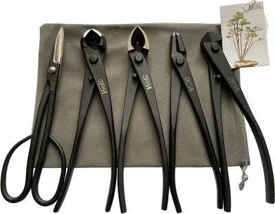 Produktbild von vouiu 5 pcs bonsai Werkzeugsatz Knopfschneider Konkave Drahtschere