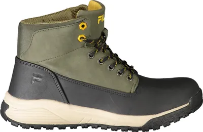 Produktbild von Herren Grüner Schnürstiefel mit Kontrastdetails und Logo-Druck