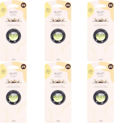 Produktbild von RUUM Autoduft Lufterfrischer Clips (6er Pack) 4ml Creamy Vanilla