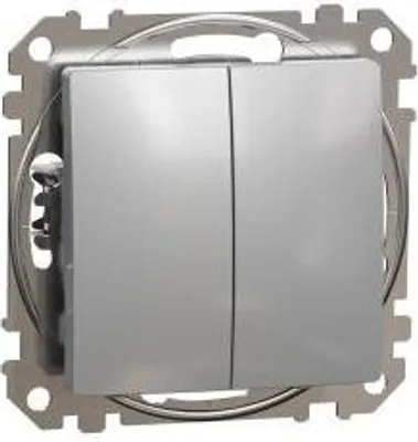 Zdjęcie produktu dla Podwójny przełącznik Sedna Design SDD113108 Sedna Design Schneider electric