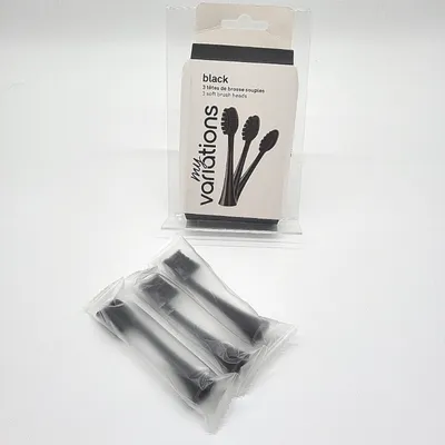 Immagine prodotto di Testine per spazzolino sonico MyVariations, nero, 3 pezzi